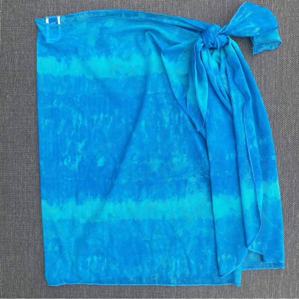 Sessa Short Turquoise Sarong Wrap - OS